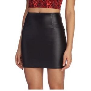 WOMENS Black Shiny WINSOR Women's Skirt Size Medium